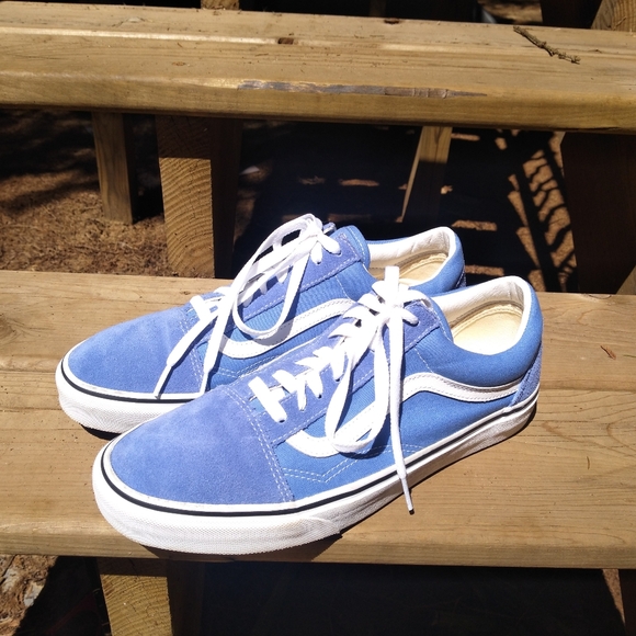 Vans Periwinkle Sneakers Shoes Men's 10 Womens 11 Blue Purple Skate Off the Wall - Picture 4 of 6